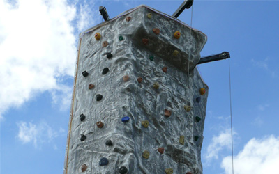 alberts-bistro-rock-wall Rock climbing tower